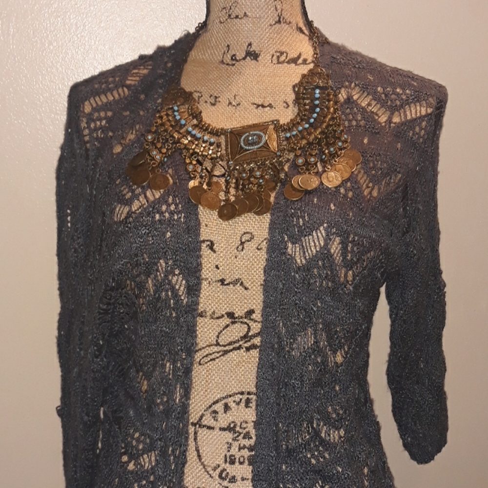 Grey cardigan